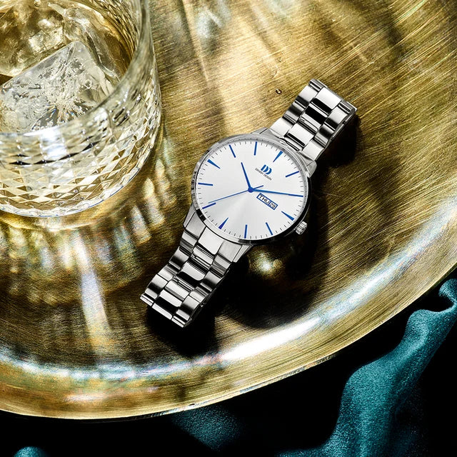 Danish Design horloge heren Akilia Quartz IQ90Q1267 silver blue