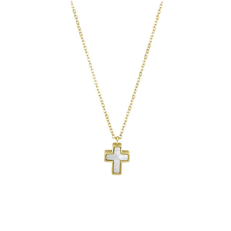 My imenso ODM  18karaat verguld zilveren kruis met ketting 70732011