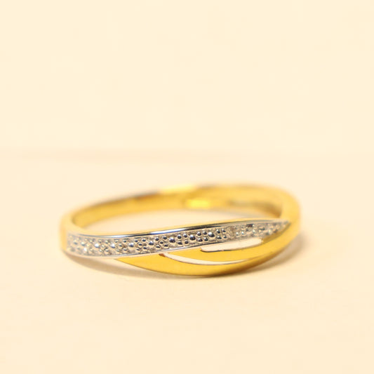 18KT geel gouden ring met briljant 058892A