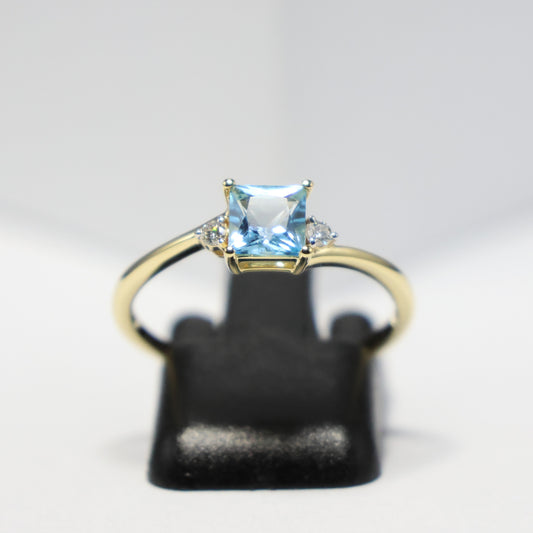 18KT geel gouden ring met topaas RS6643