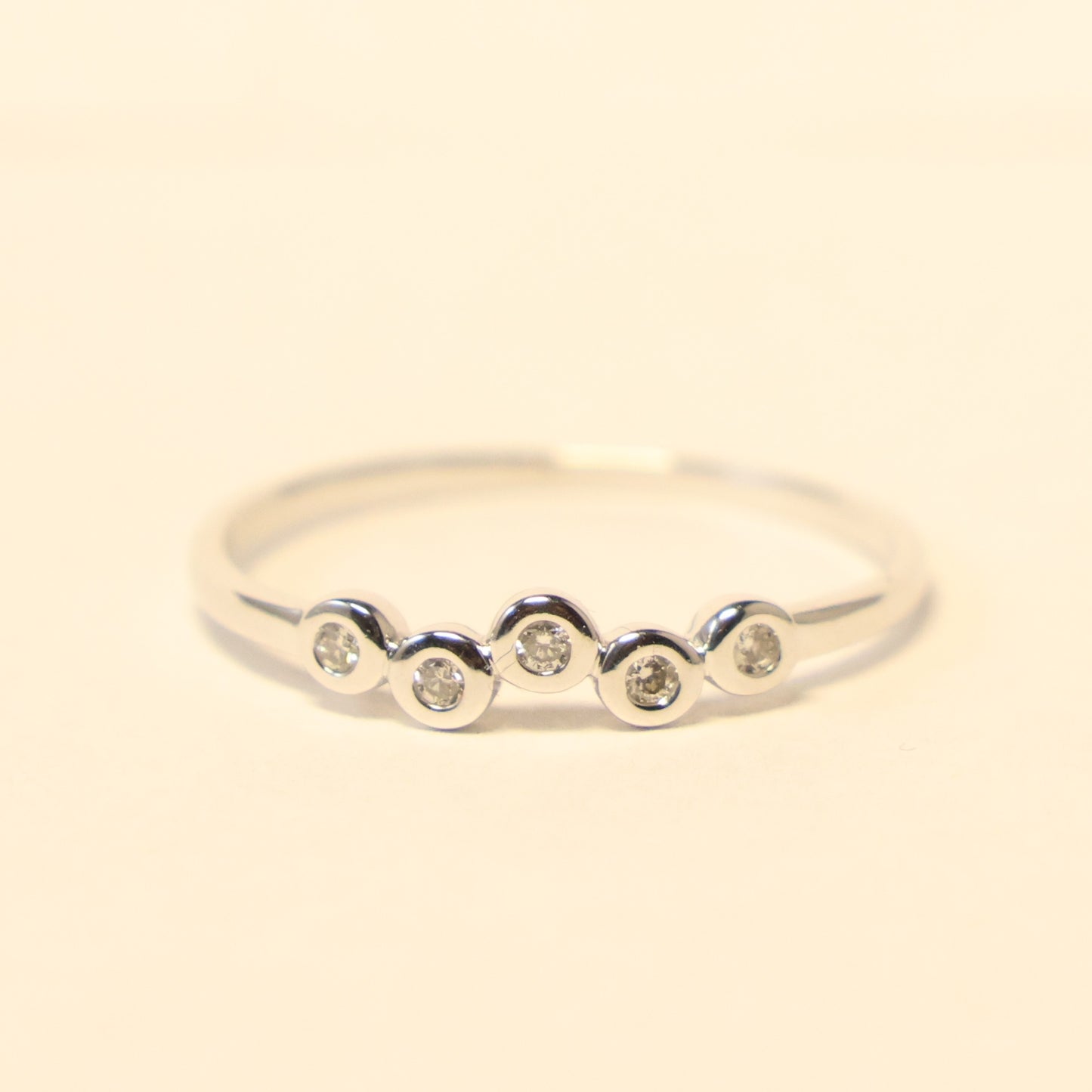 18KT wit gouden ring met briljant 059522A