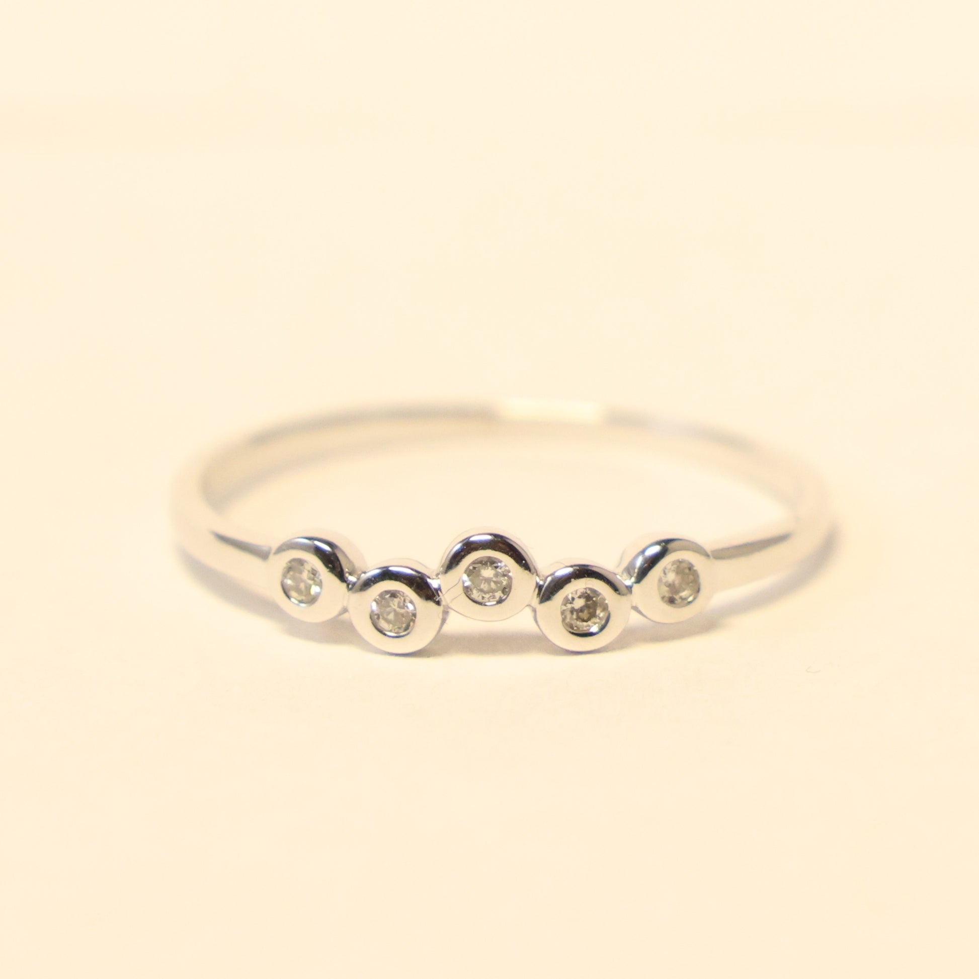 18KT wit gouden ring met briljant 059522A