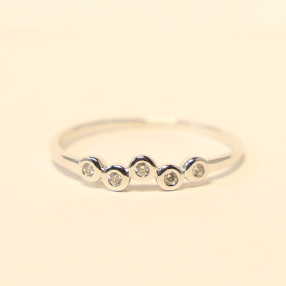 18KT wit gouden ring met briljant 059522A