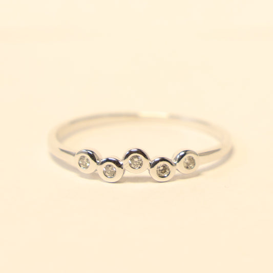 18KT wit gouden ring met briljant 059522A
