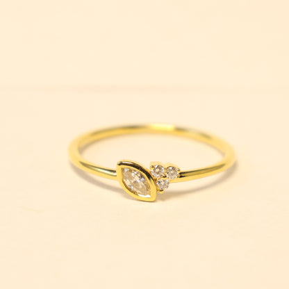 18kt geel gouden ring met briljant 068609/A