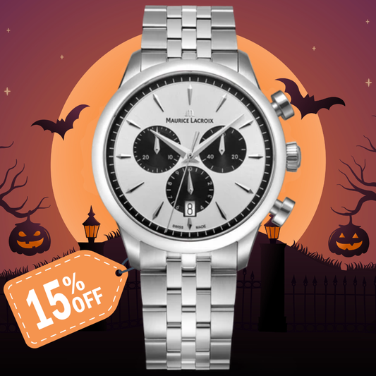 halloween Maurice Lacroix 1975 Quartz Chronograph 40mm 751038-SS002-130-1