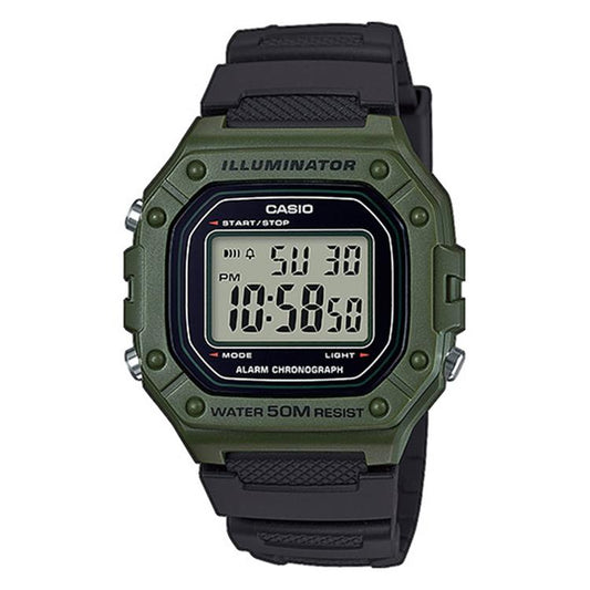 Casio Basic W-218H-3AVEF heren horloge