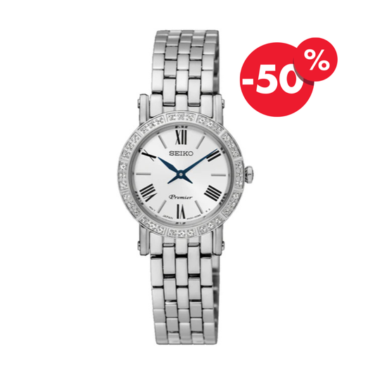 Seiko horloge SWR023P1 Premier dames quartz swarovski kristal