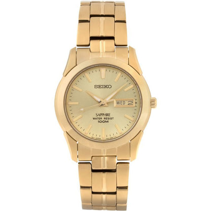 Seiko herenhorloge SGGA62P1 quartz date gold dial