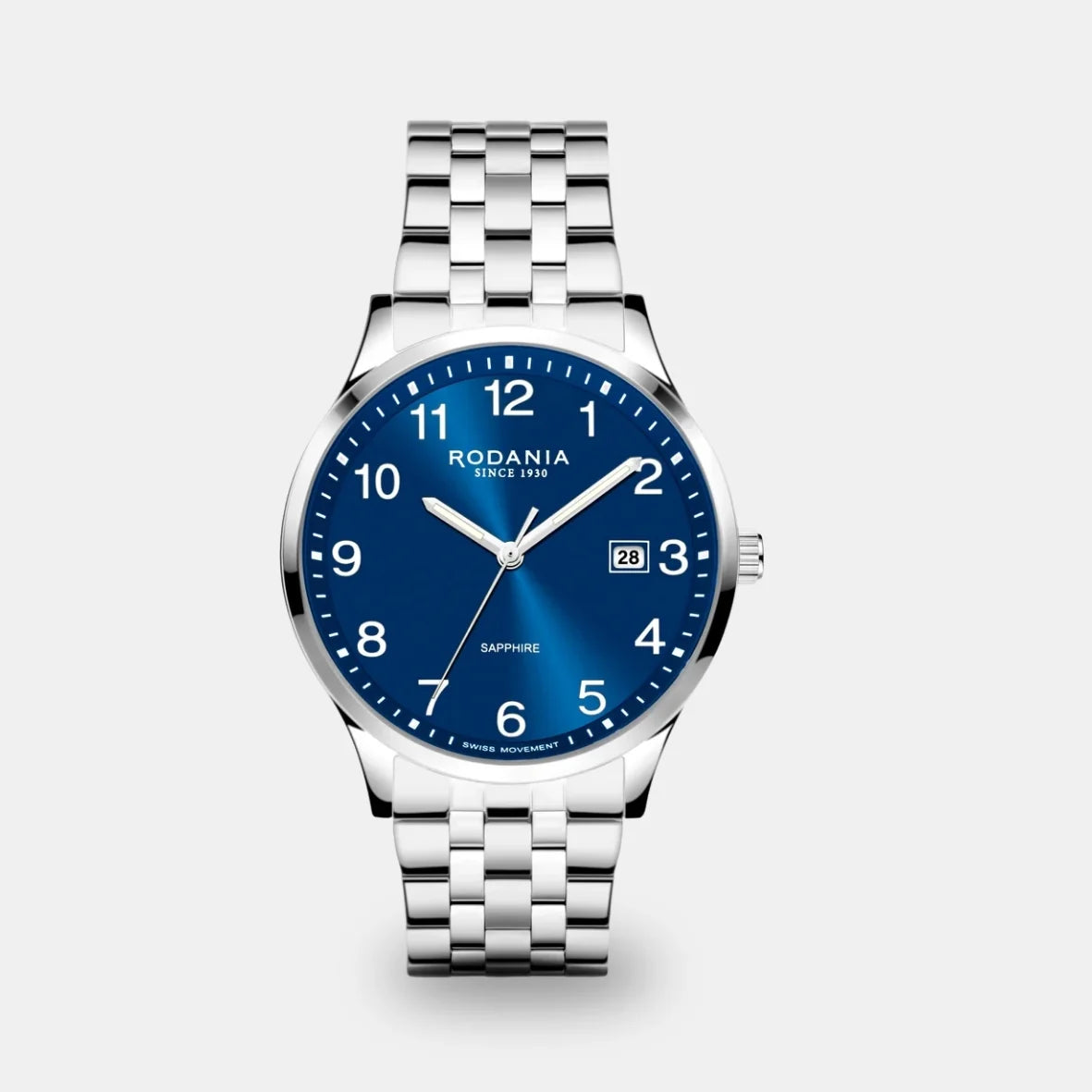 Rodania Nyon Sport 40 R22073 blauwe wijzerplaat herenhorloge