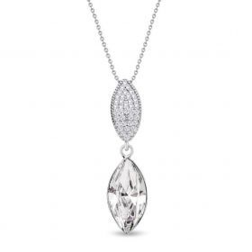 Spark zilveren ketting met Swarovski kristallen hanger NCD422815C