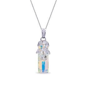 Spark zilveren ketting met Swarovski kristallen hanger NP6696AB