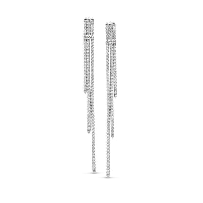 Boucles d'oreilles pendantes triples en argent Naiomy N0N57