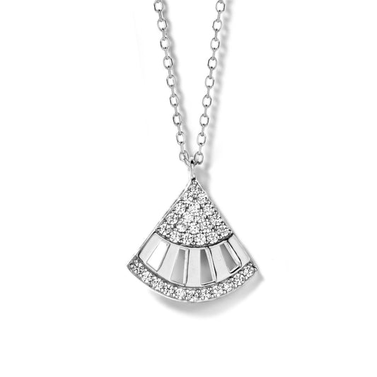 Naiomy silver zilveren ketting met tussenstuk N7K02