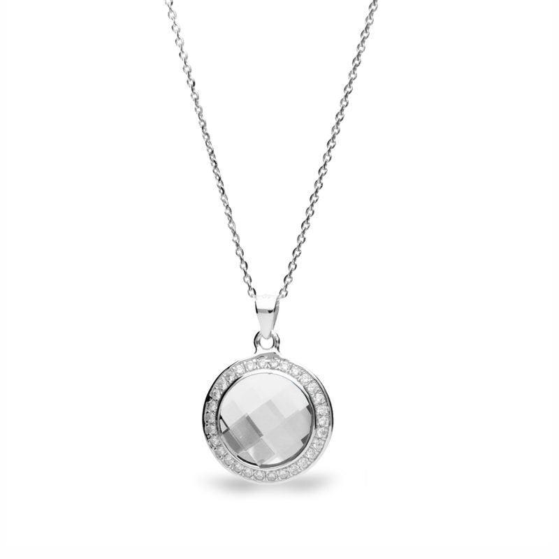 Spark zilveren ketting met Swarovski kristallen hanger NC203510