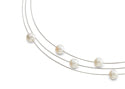 Boccia Titanium Necklace with Pearl 08041-01 