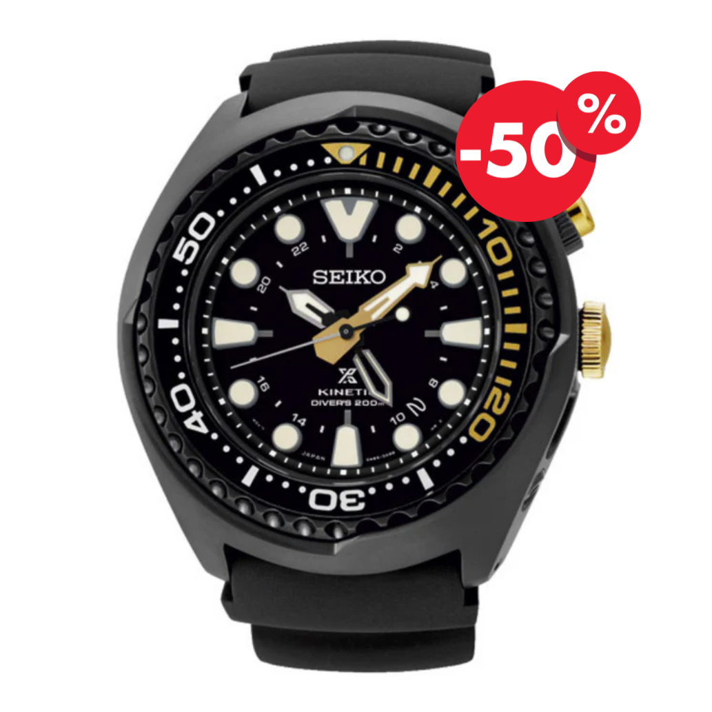 Seiko Prospex horloge SUN045P1 sea heren Kinetic GMT 200M Diver