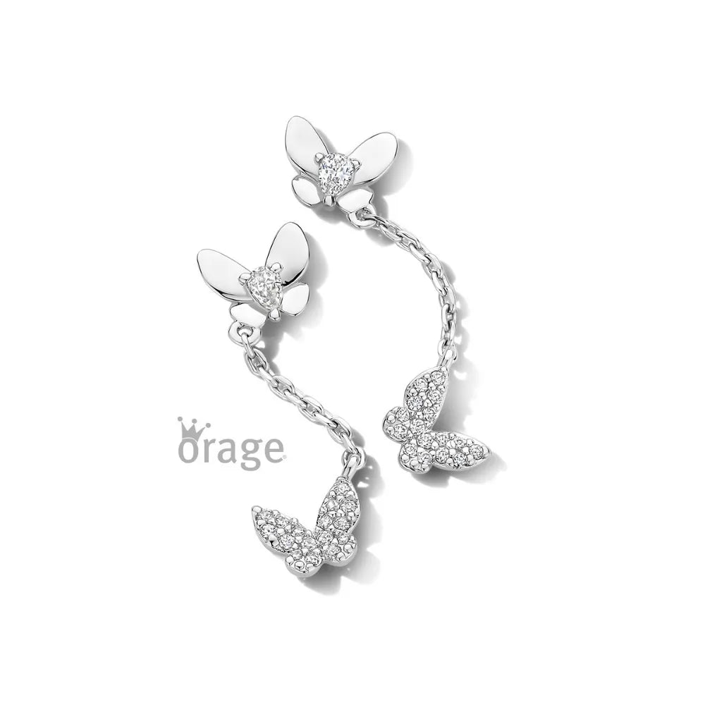 Orage kids oorbellen vlinder oorslingers O/6574/A