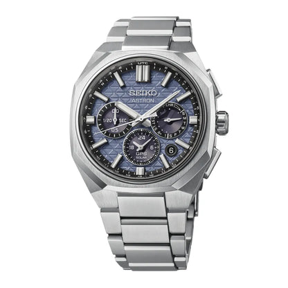 Seiko Astron HAB001J1 titanium herenhorloge GPS solar chrono blauw