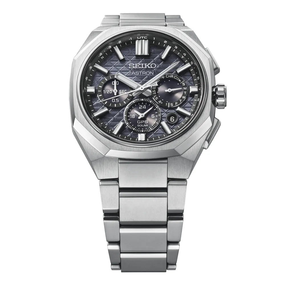 Seiko Astron HAB002J1 titanium herenhorloge GPS solar chrono zwart