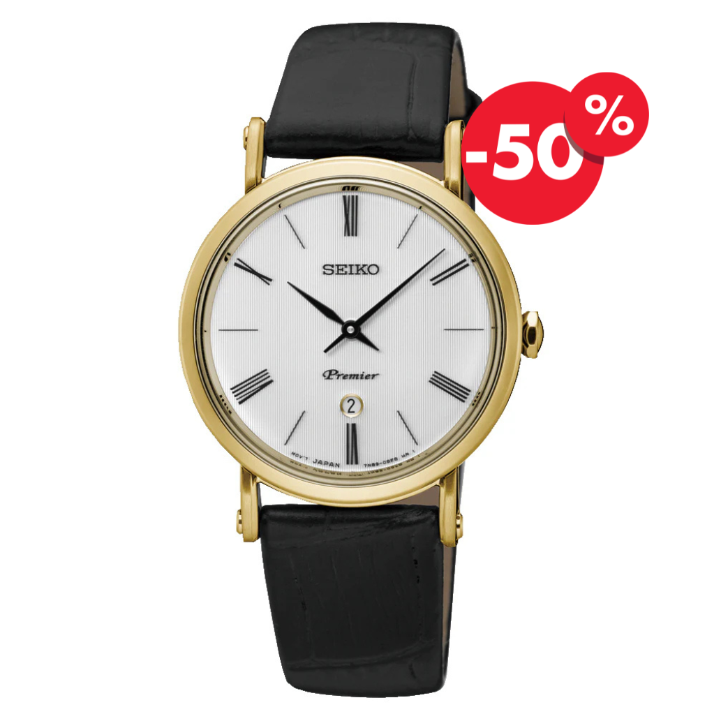 Seiko horloge SXB432P1 Premier dames quartz roman wit