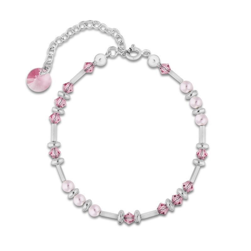 Spark Zilveren Armband met Swarovski kristallen en Parels B58105328RLR