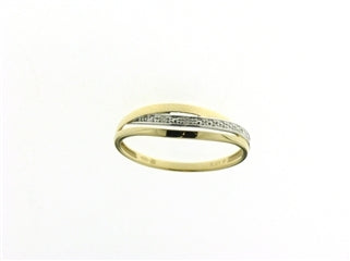 Bague en or jaune avec brillant 057453/A