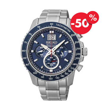 Seiko herenhorloge Sportura SPC135P1 chrono blue dial