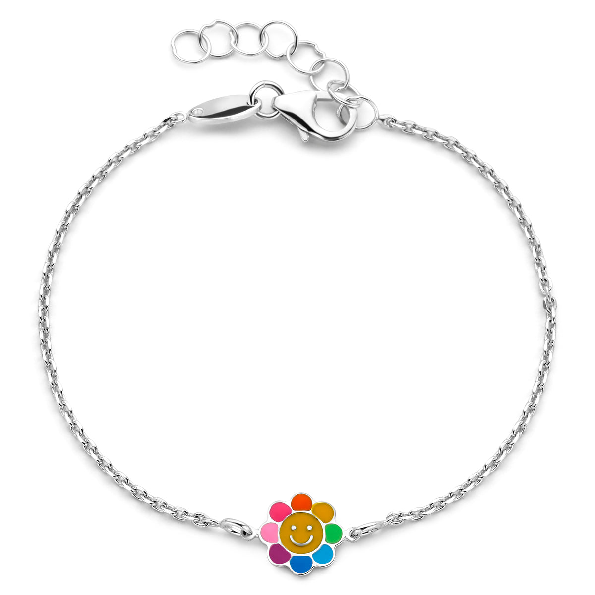 Naiomy Princess armband zilver bloem PH094