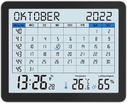 Radiogestuurde digitale kalender Technoline WT2600