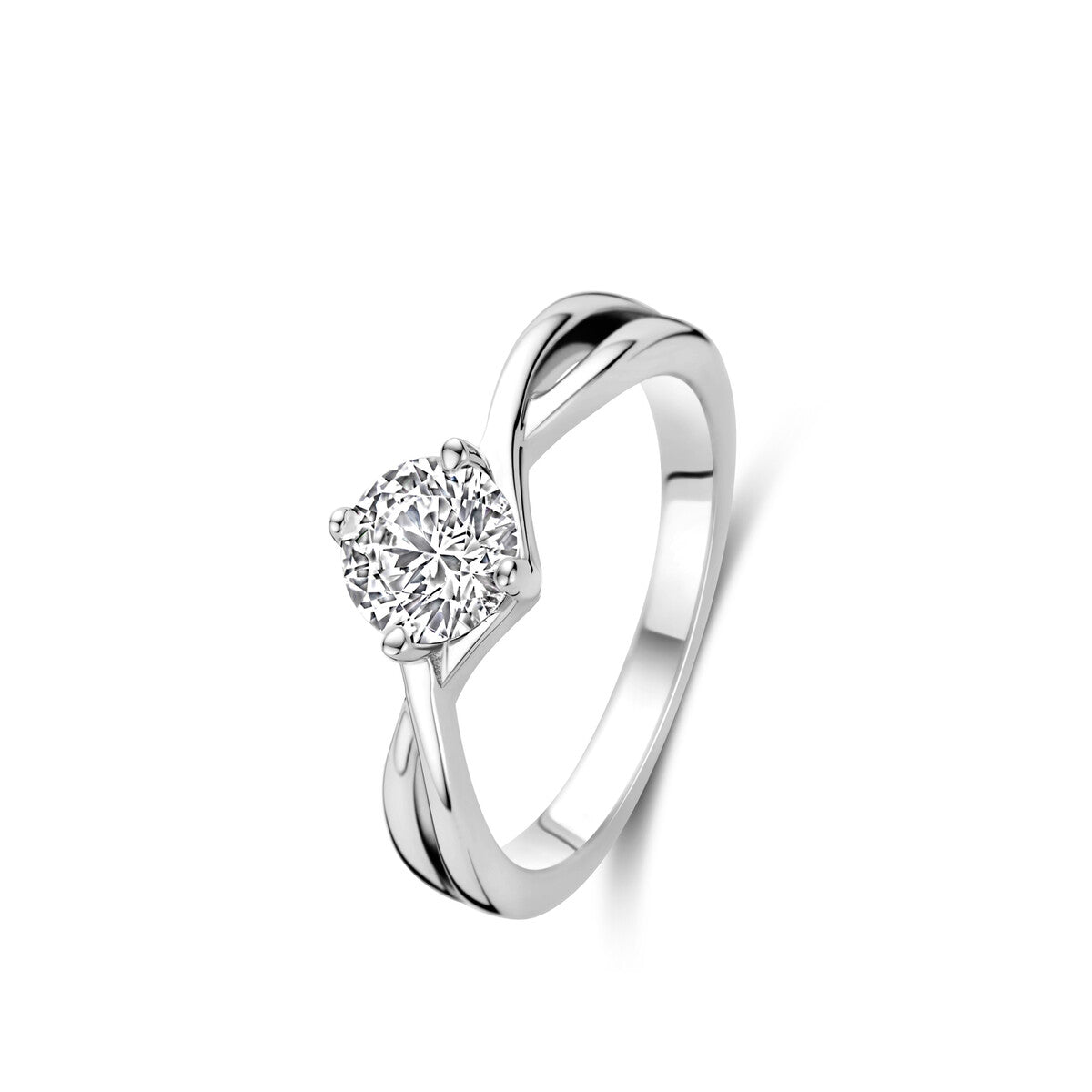 Naiomy Silver zilveren ring met zirconia steen N4R60