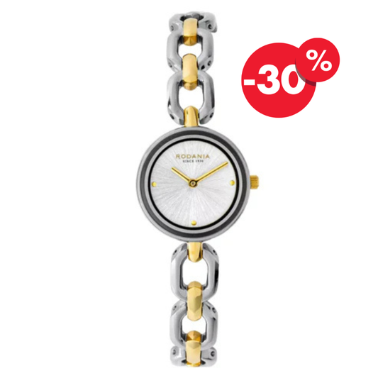 Rodania horloge dames Fleurier R26001 bicolor chain