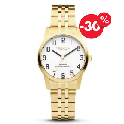 Rodania horloge dames Nyon sport 30 R22021 gold