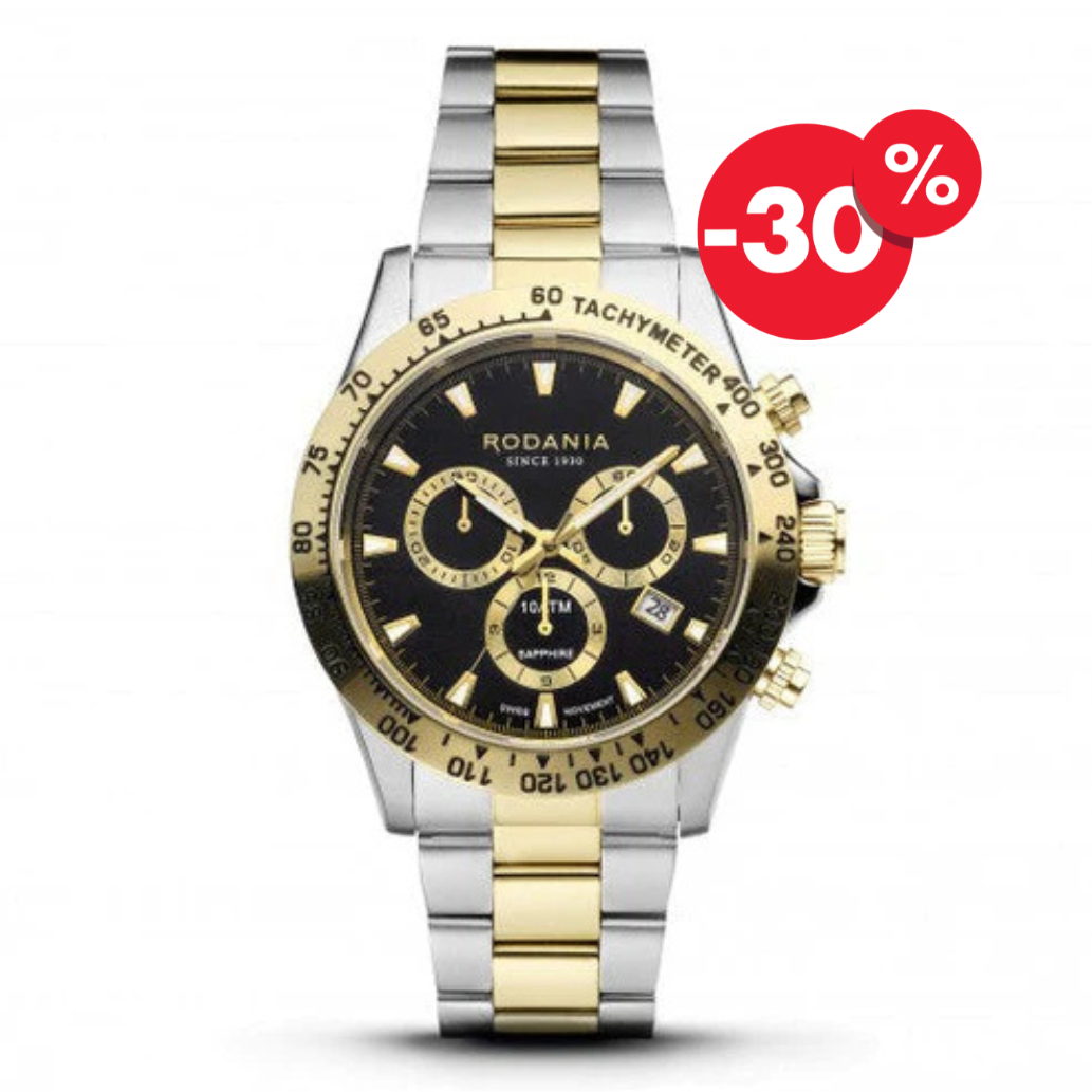 Rodania horloge heren Davos R21007 bicolor chrono