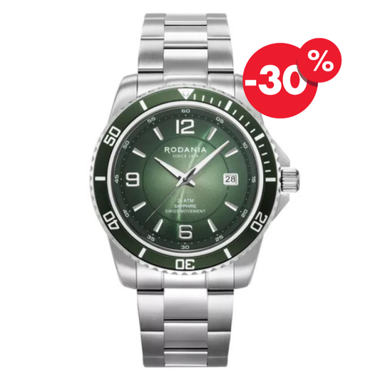 Rodania horloge heren Léman R18046 green dial