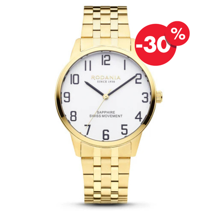 Rodania horloge heren Nyon sport 40 R22027 gold