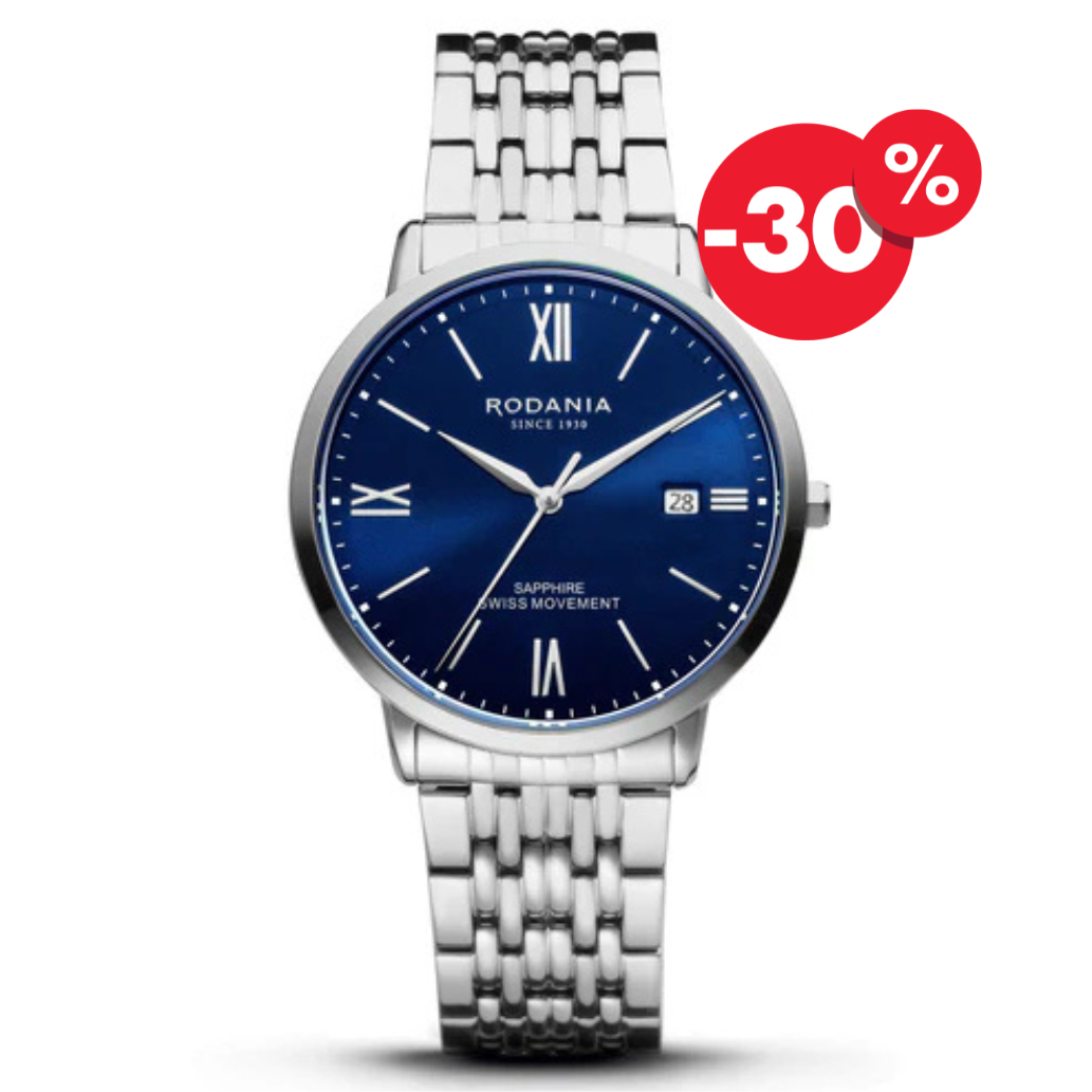 Rodania horloge heren Sion R15003 blue dial