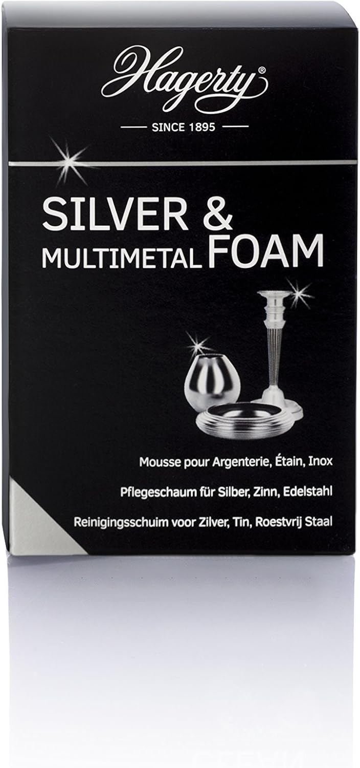 Gebruiksaanwijzing schoonmaken zilver en verzilverde metalen
Breng de pasta aan op een spons en laat deze schuimen;
Reinig het voorwerp minutieus;
Afspoelen met lauw water en afdrogen met een zachte doek;
Reinig uw zilver in een geventileerde ruimte en gebruik handschoenen;
Lees vóór gebruik de veiligheidsinstructies.
