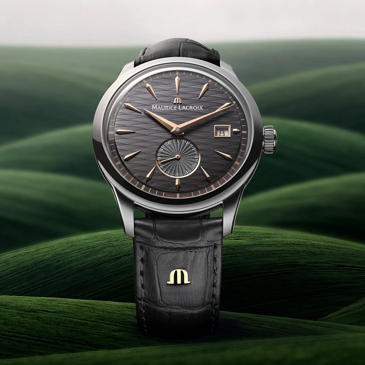 MAURICE LACROIX 1975 AUTOMATIC DATE 39MM LIMITED EDITION LEGACY 756207-SS001-330-2