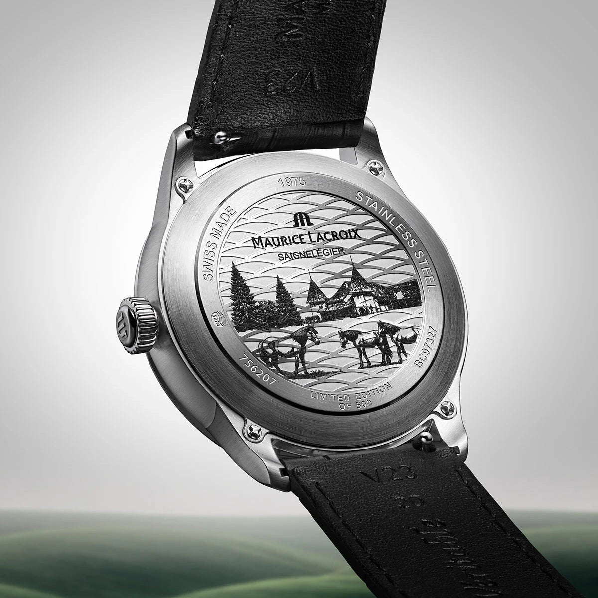 MAURICE LACROIX 1975 AUTOMATIC DATE 39MM LIMITED EDITION LEGACY 756207-SS001-330-2