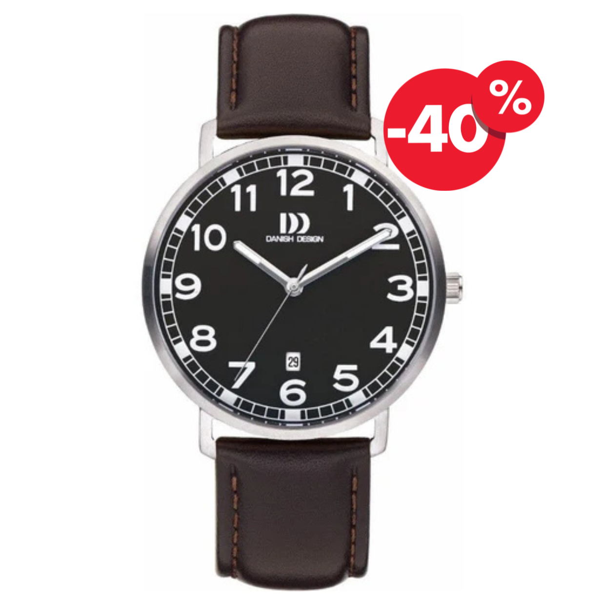 Danish Design horloge heren IQ13Q1179 dress watch arabische cijfers