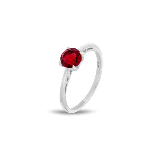 Spark zilveren ring  met rode Swarovski kristallen PP1088SS29SC