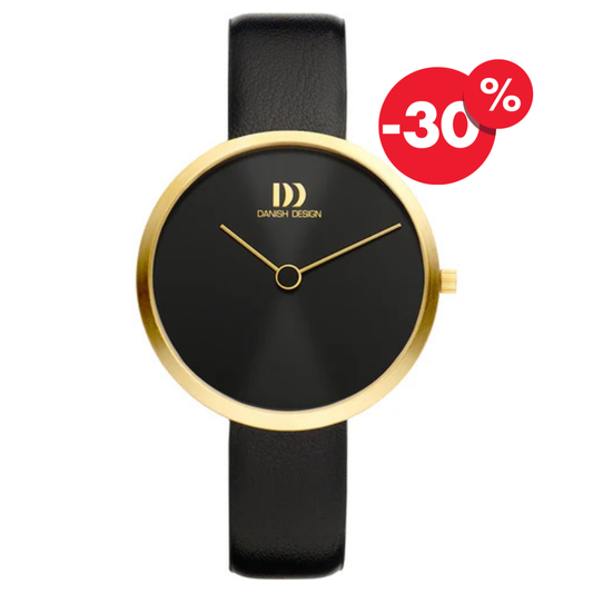 Danish Design dameshorloge IV11Q1261 zwart & goud