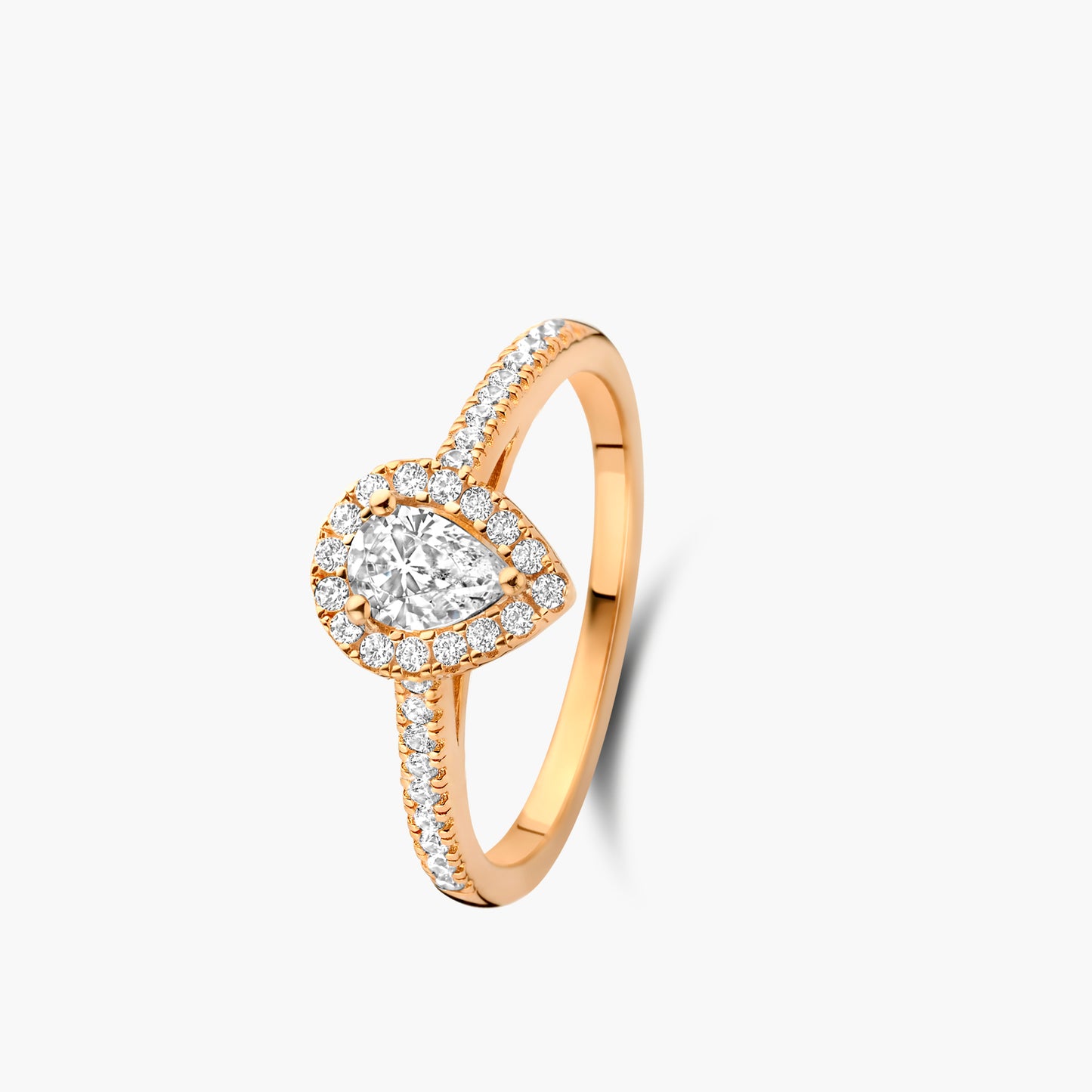Solitaire Ring Halo Beyond roségoud