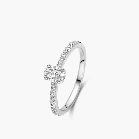 Solitaire Ring Classic Beyond witgoud
