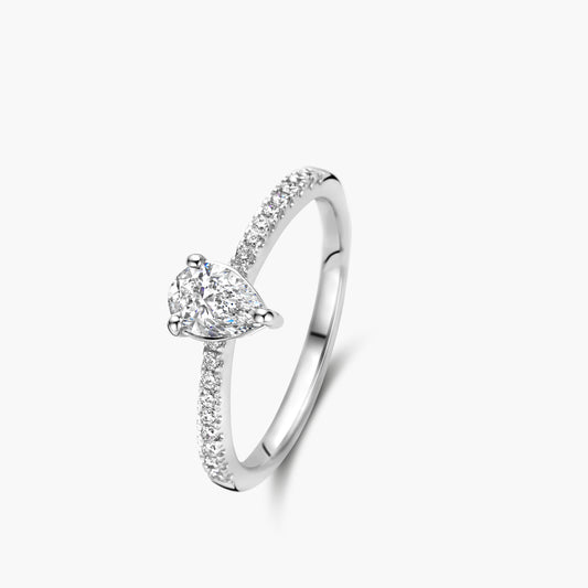Solitaire Ring Classic Beyond wit goud