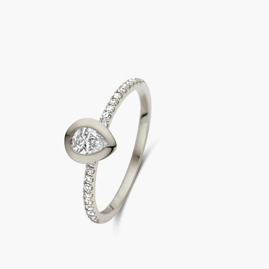 Solitaire Ring Eternal Beyond witgoud