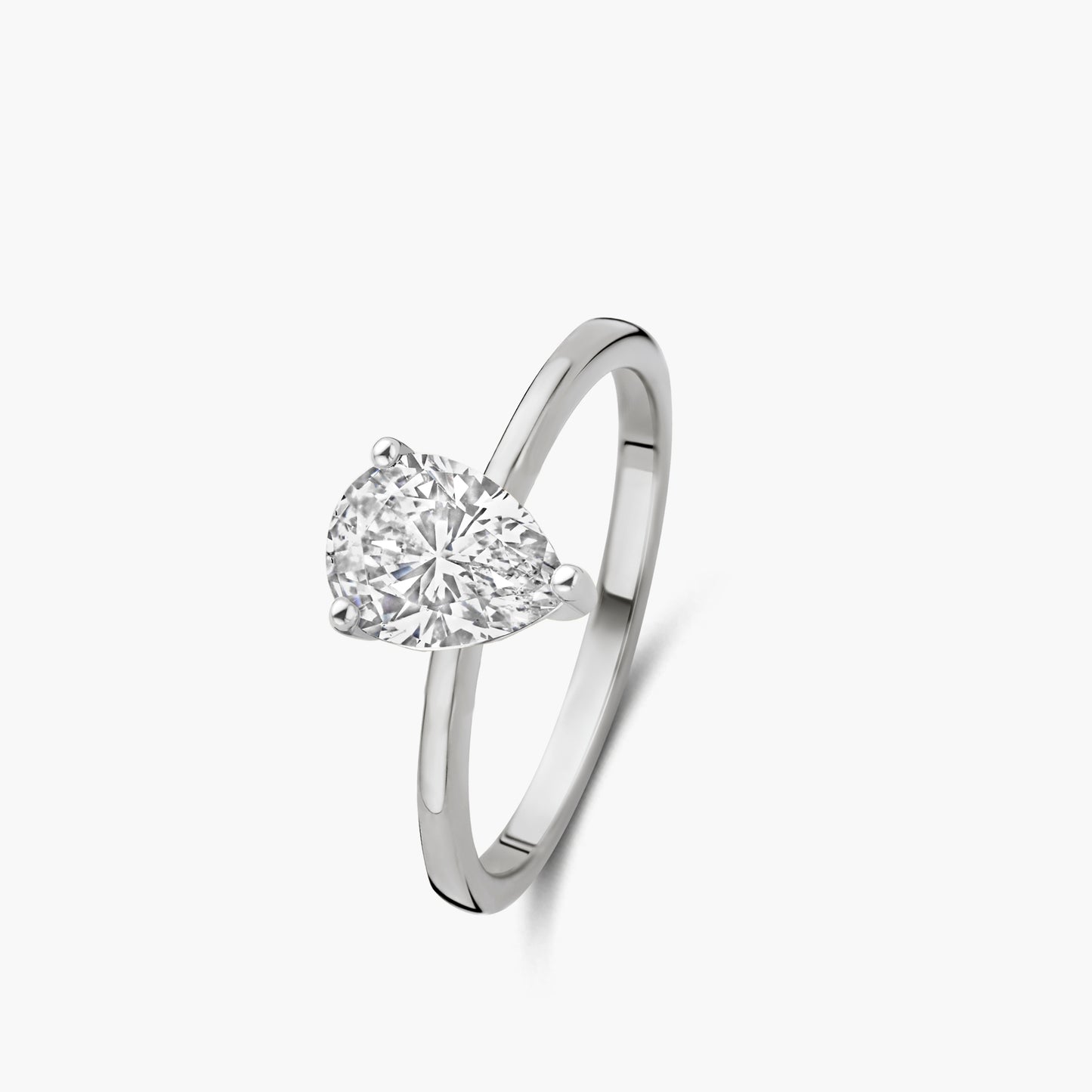 Solitaire Ring Chaton witgoud