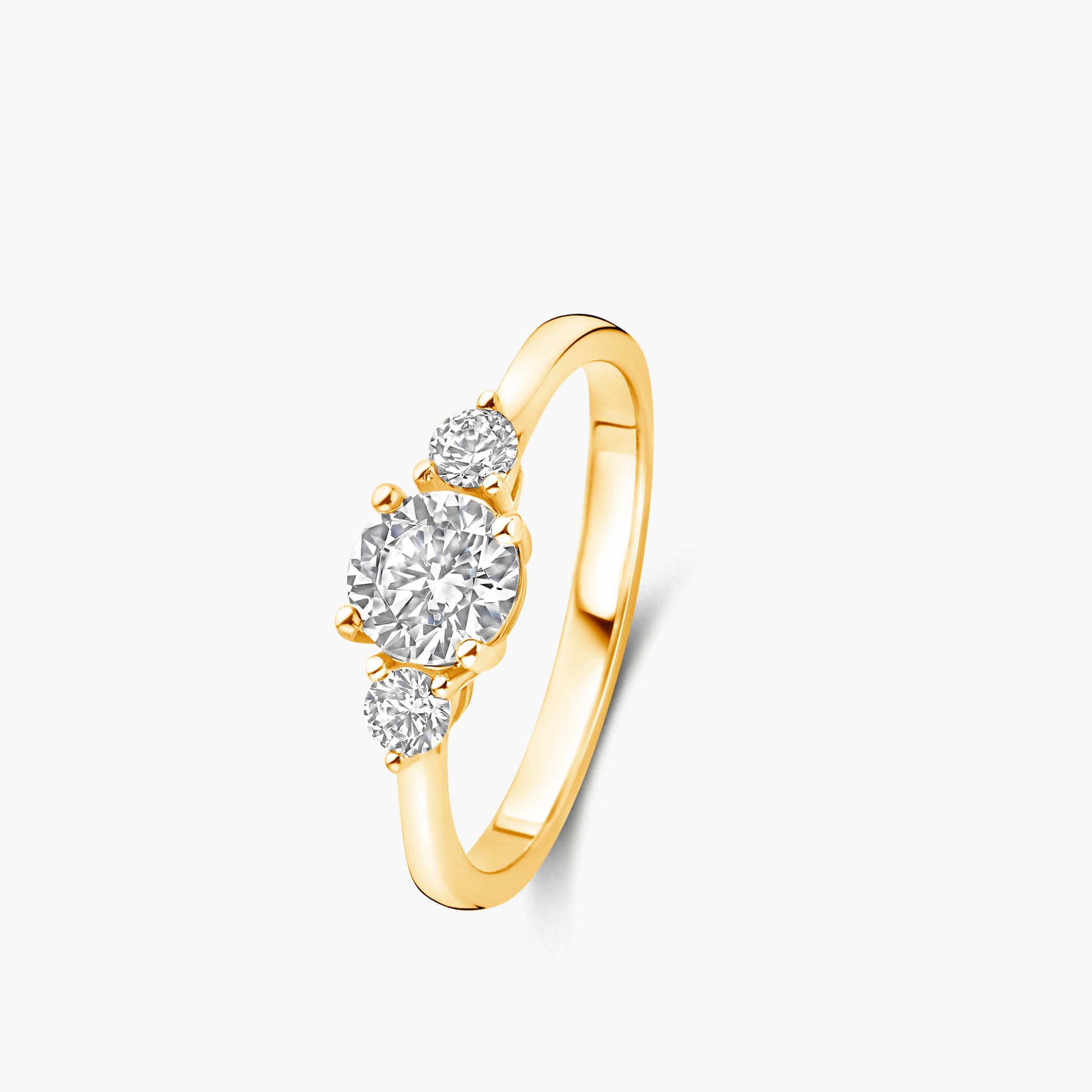 Ring Trilogie geelgoud
