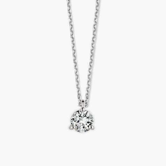 Necklace Solitair Three
witgoud